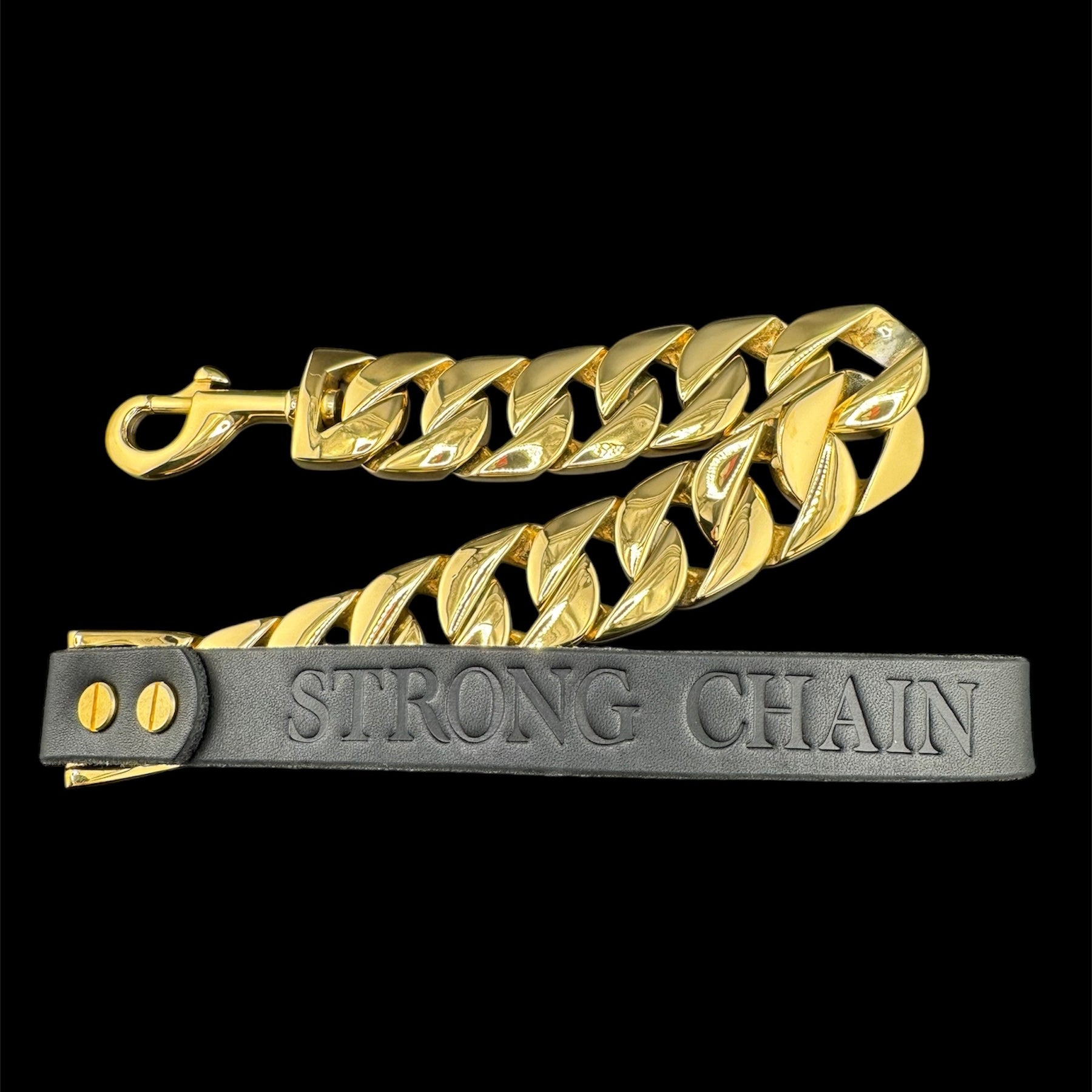 XL CUBAN CHAIN LEASH – STRONG CHAIN