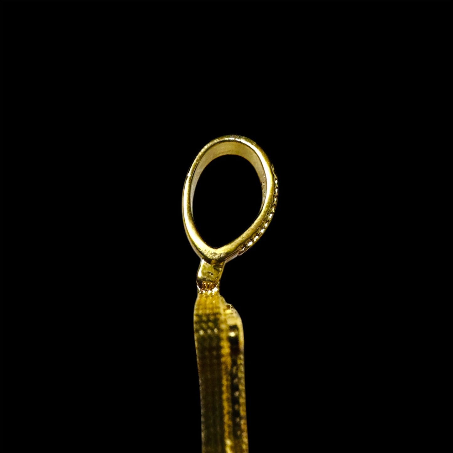 iced out initial pendant top
