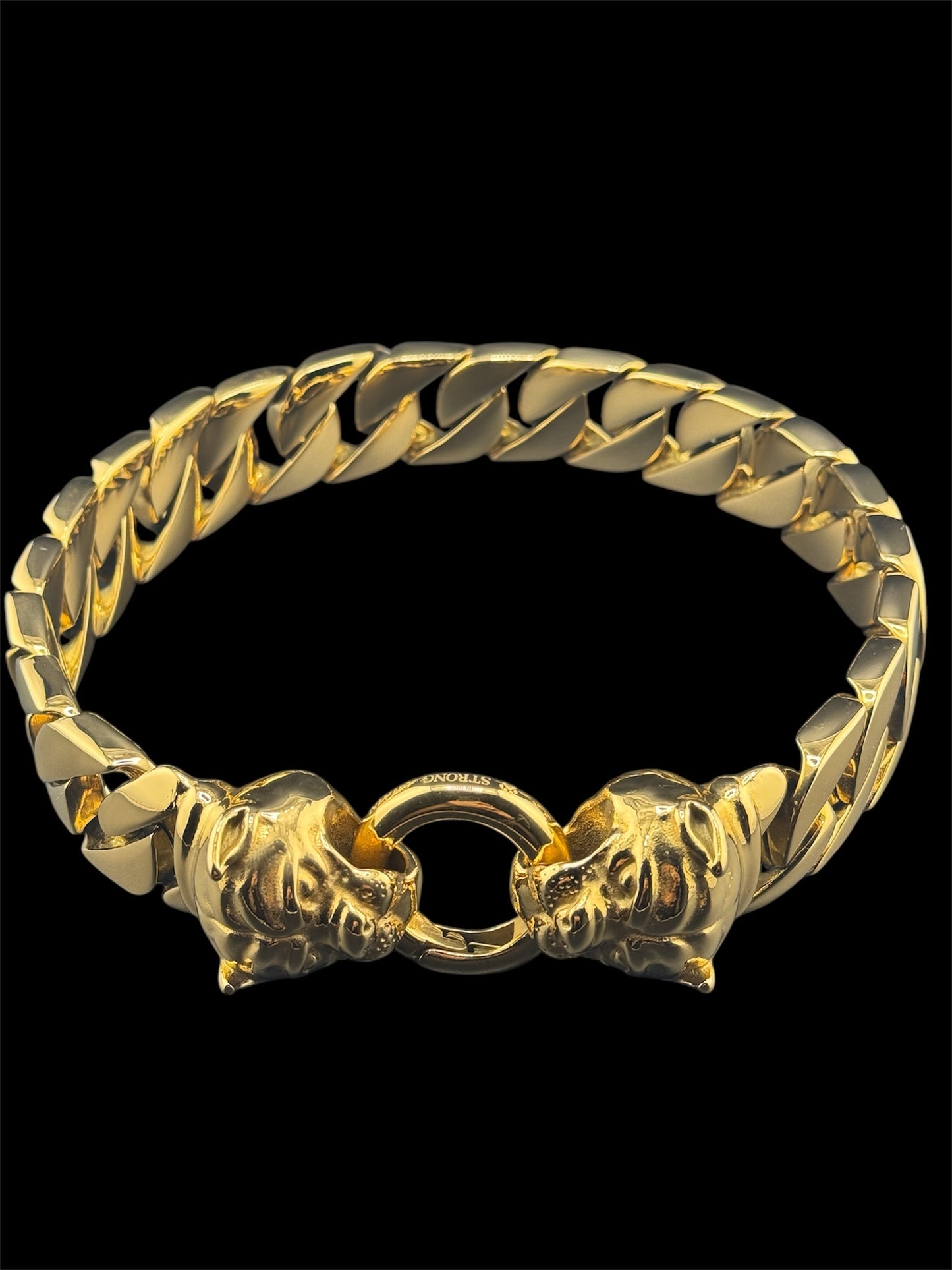 Cuban chain collar 32mm(Bully head) gold