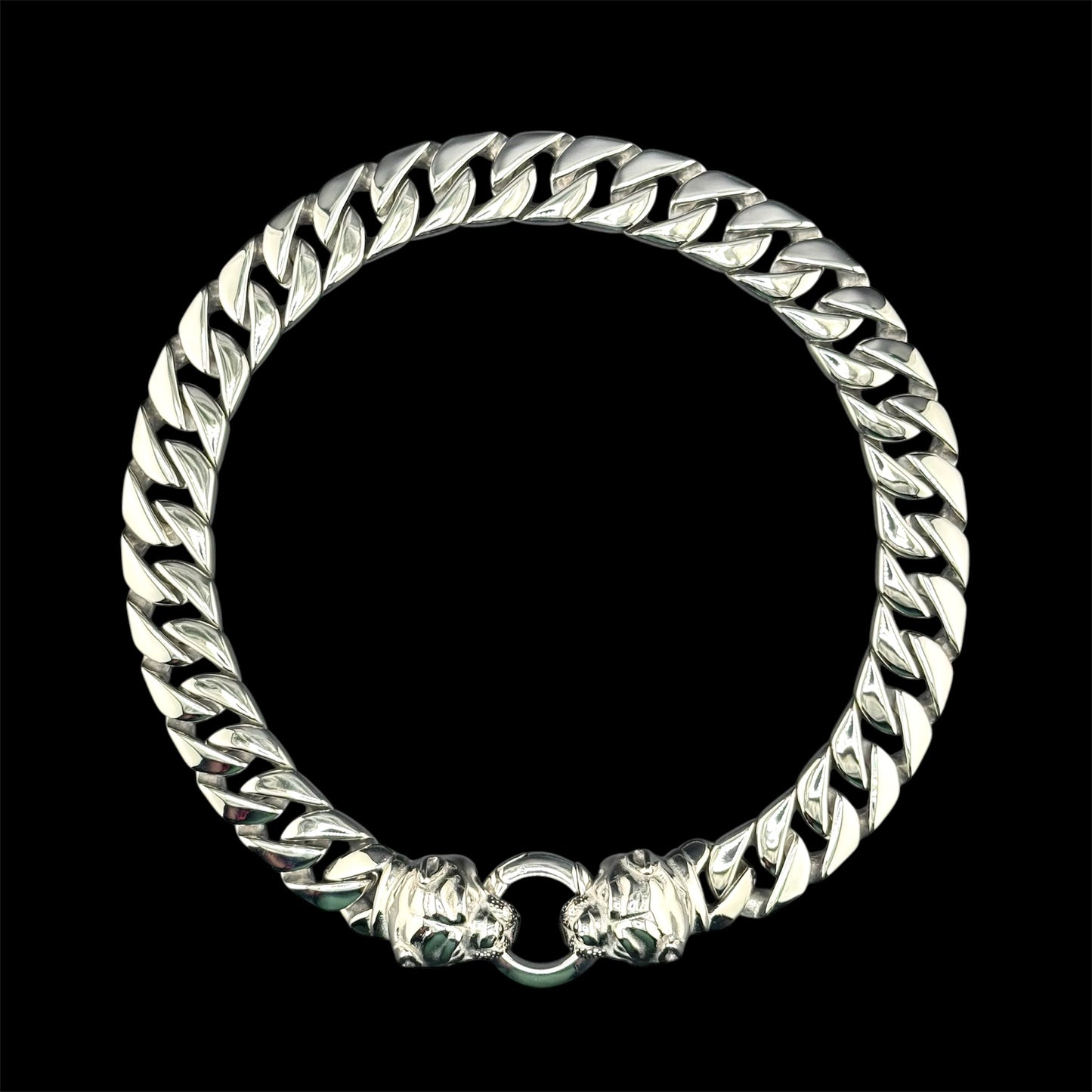 SMALL CUBAN CHAIN COLLAR(bully head)