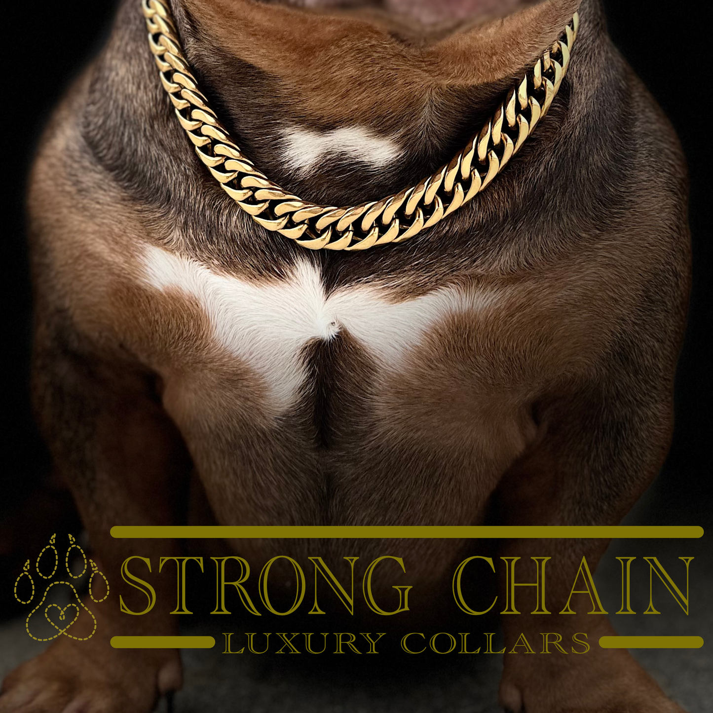 喜平6面W gold chain 16mm